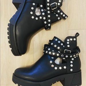 Studded ankle boot